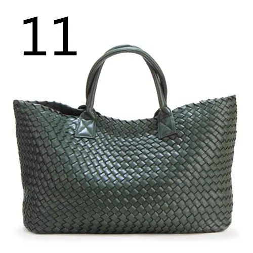 22 цвета, Большая вместительная Повседневная сумка, известный дизайнер, одноцветная тканая сумка, высокое качество, сумки на плечо, женские супер большие сумки, Bolsas - Цвет: 11