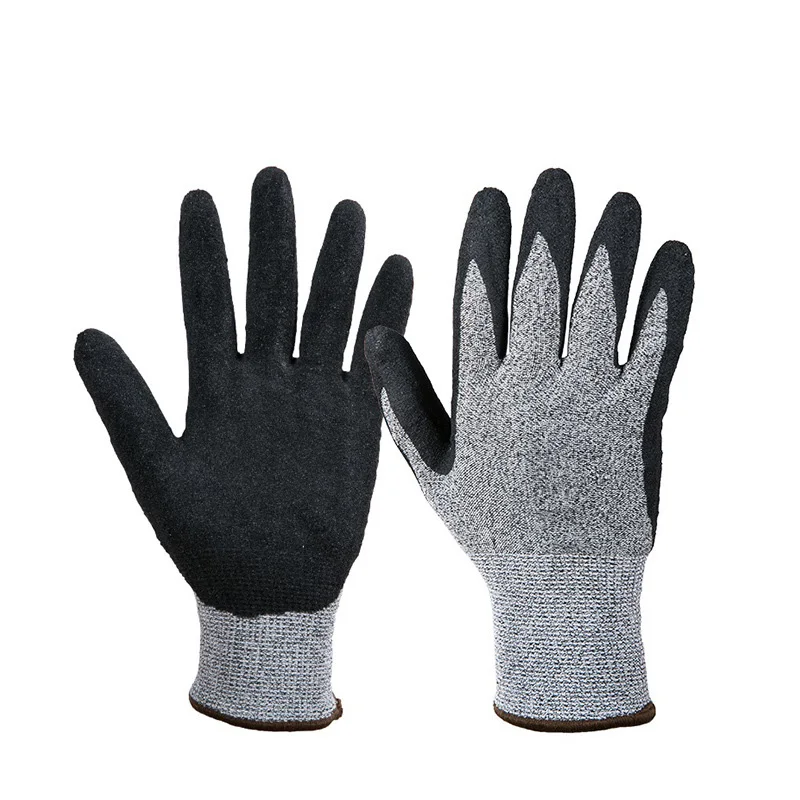 

Cut Resistant Gloves Grey Black Work Safety Gloves Anti Cut Gloves Cut Proof Protective Resistant Kitchen Safety Gloves For Man