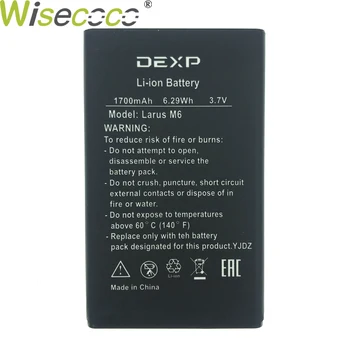 

WISECOCO 10pcs New Original 1700mAh Battery For DEXP Larus M6 Cellphone Replace Bateria High Quality In Stock + Tracking Number