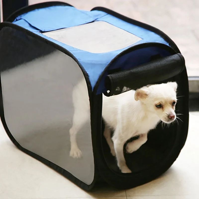 

Dogs Hair Dryer Blow Box Pet Foldable Breathable Kennel Portable Pet Drying Box Folding For Teddy Grooming House Bag