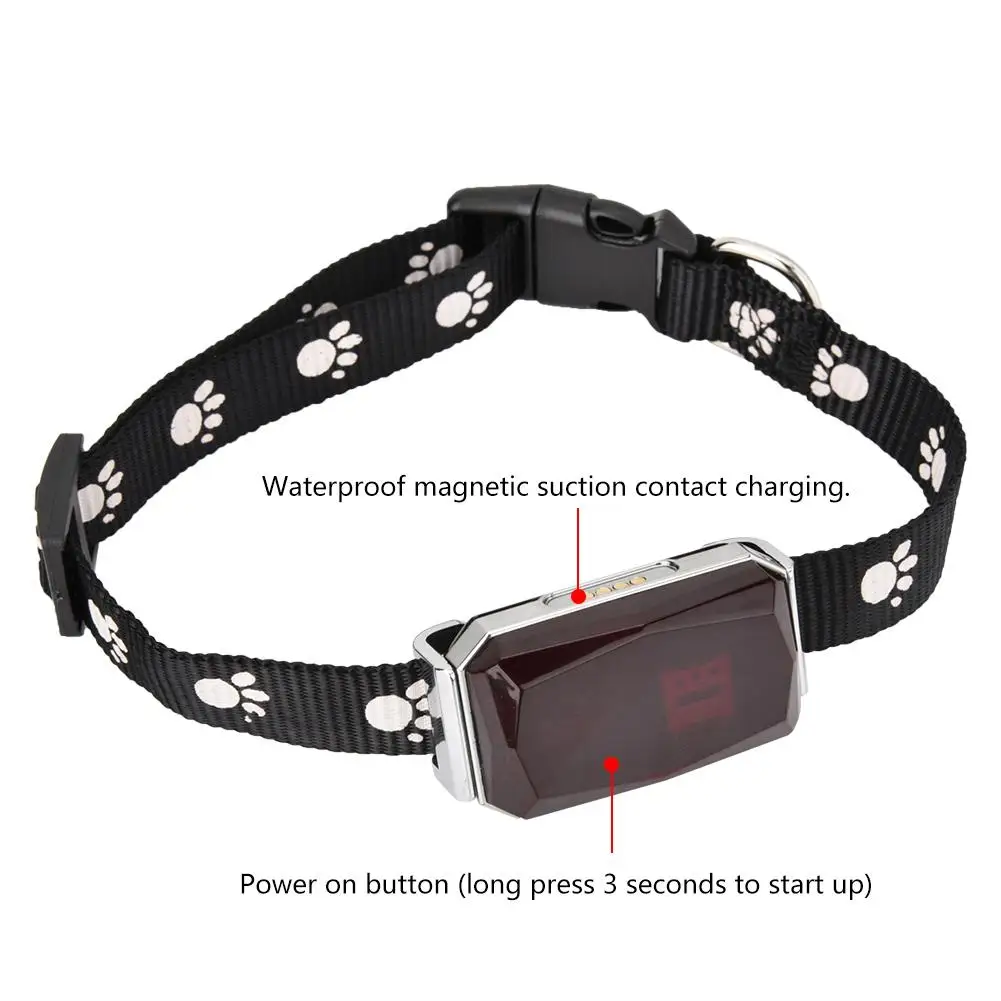 Pet Puppy GPS365 Bluetooth WiFi трекер в реальном времени Отслеживание Местоположения анти-потеря воротник