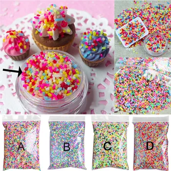 

Kids 100g Colorful DIY Polymer Clay Fake Candy Sweets Sugar Sprinkles Cake Dessert Food Decorations Kitchen Pretend Play Toy
