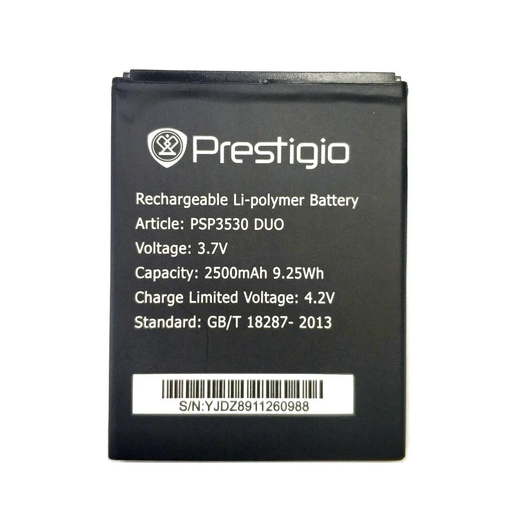 Оригинальный сменный аккумулятор 2500 мАч для Prestigio Muze D3 E3 F3 PSP 3530 DUO 3531 A7 3532 |