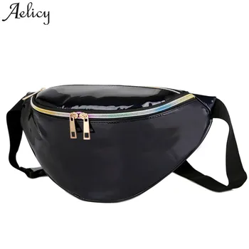

Aelicy Women Men Chest Bags Waist Bag Belt Pu Leather Bags Lady Vintage All-match Shoulder Triangle Small Bag Purse
