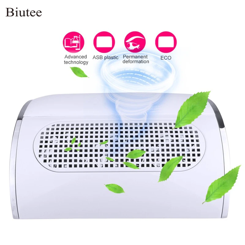

Biutee Powerful Nail Dust Suction Collector with 3 Fan Vacuum Cleaner Manicure Tools with 2 Dust Collecting Bags