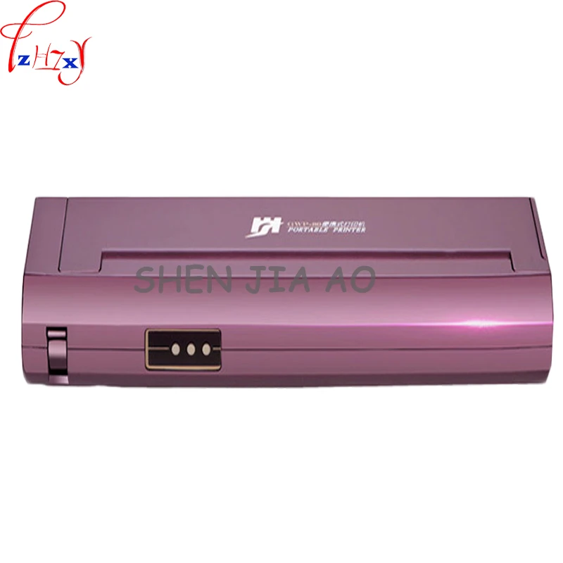 

Mini A4 Paper Printer Home Office Car Mobile Bluetooth Portable Black & White Portable Thermal Printer 1pc