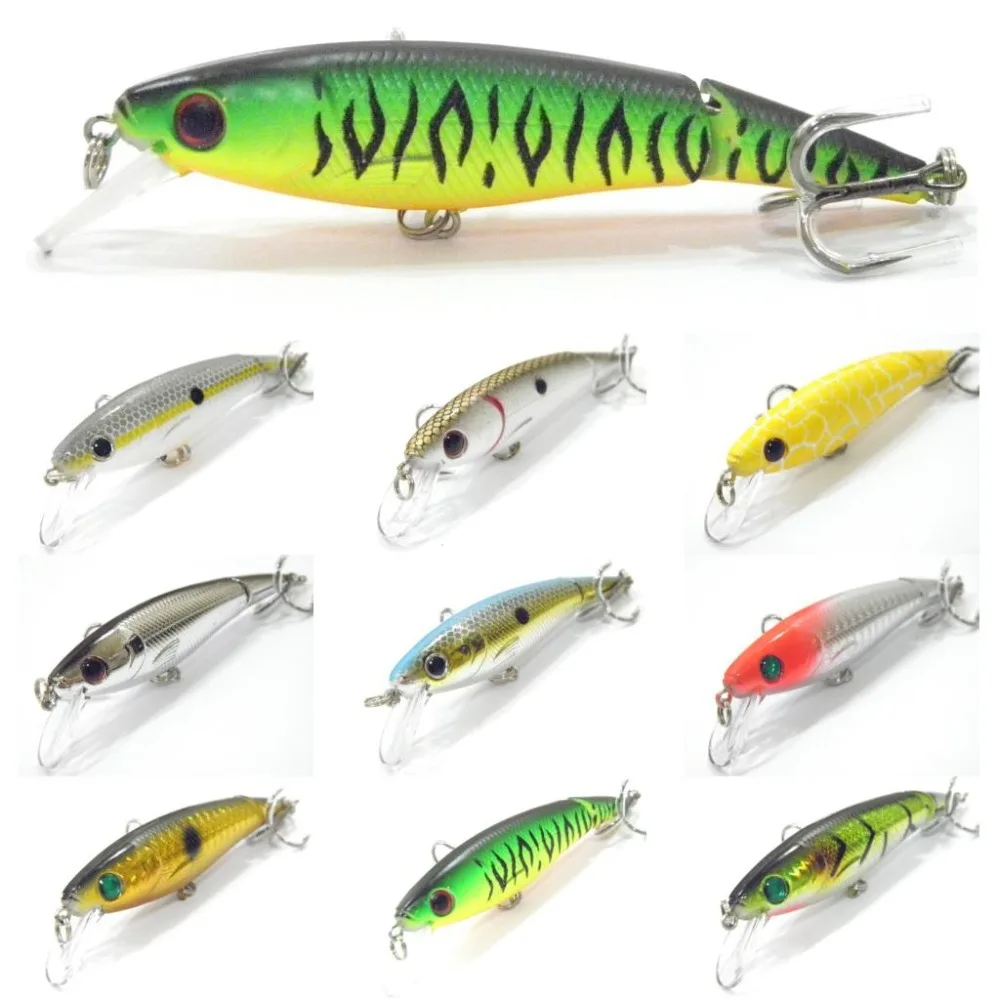 Minnow Crankbait Wide Wobble Slow Floating Jerkbait Fishing Lures M501