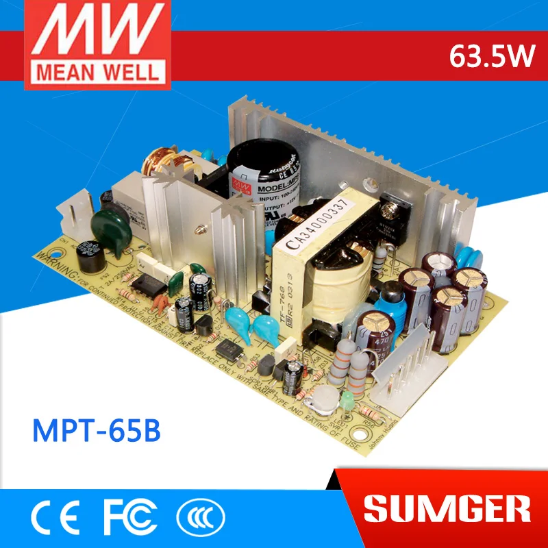 

[Freeshiping 12Pcs] MEAN WELL original MPT-65B meanwell MPT-65 63.5W Triple Output Medical Type