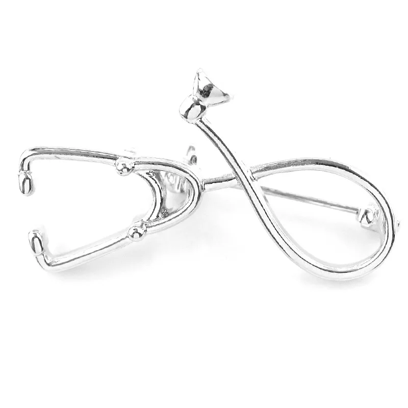 

Fashion Medical Jewelry Stethoscope Brooches Stethoscope Pin for Nurse Physicians Medical Student Graduation Gifts Brooch
