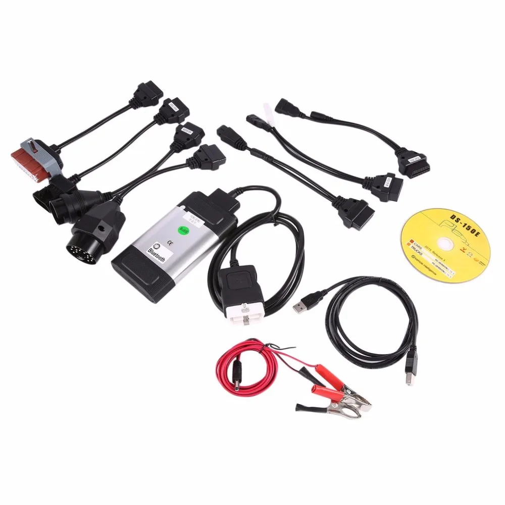 

Professional Auto Car Bluetooth TCS CDP Pro Plus for autocom OBD2 Diagnostic Tool + 8PCS Car Diagnostic Cables Set Dropshipping