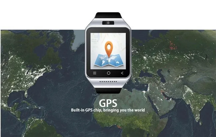 Новое поступление 1,5 дюймов часы-смартфон Android 4,4 MTK6572 двухъядерный с GPS 5.0MP Камера Bluetooth 4,0 наручные часы с мобильными микрoуправлением слушения