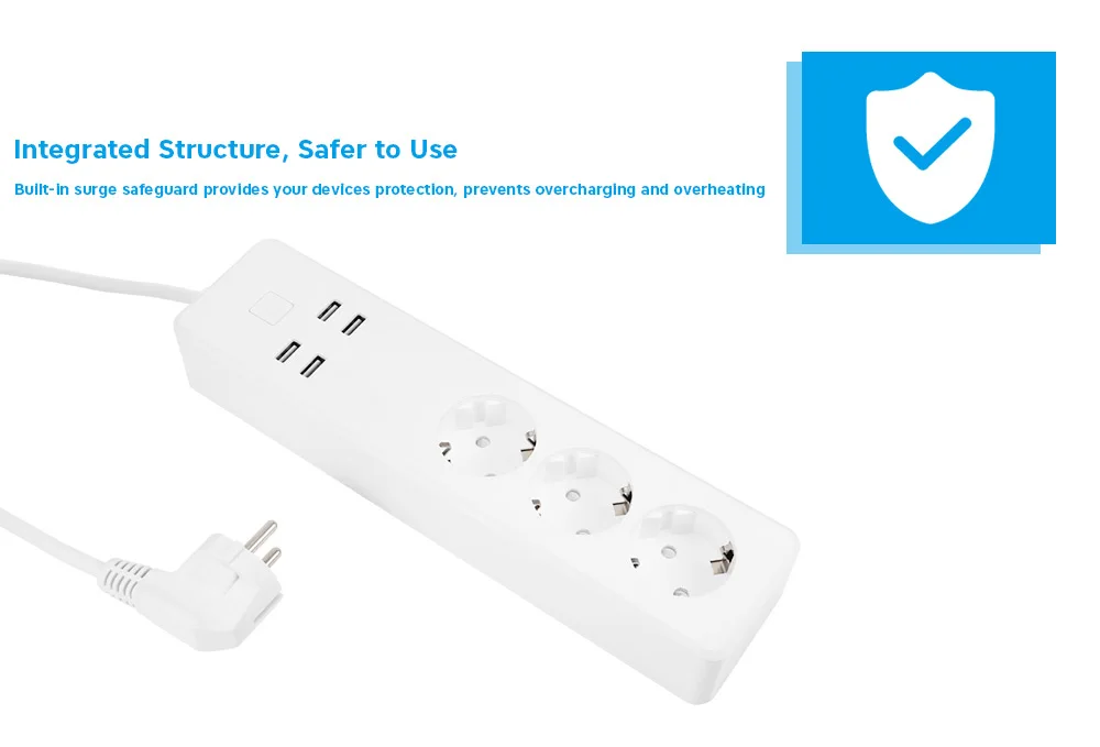 Gblife MSS425E WiFi Smart Power Strip Work with Alexa / Google Home / IFTTT 