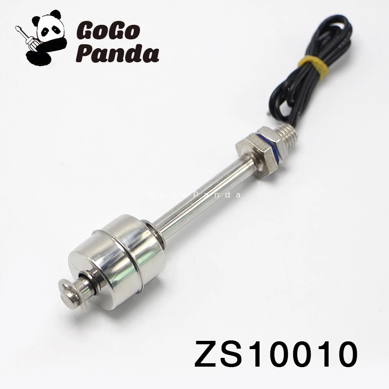 

Free Shipping ZS10010 M10*100mm Tank Liquid Water Level Sensor Stainless Steel Float Switch Normal Close Type Wire Line:30cm NC