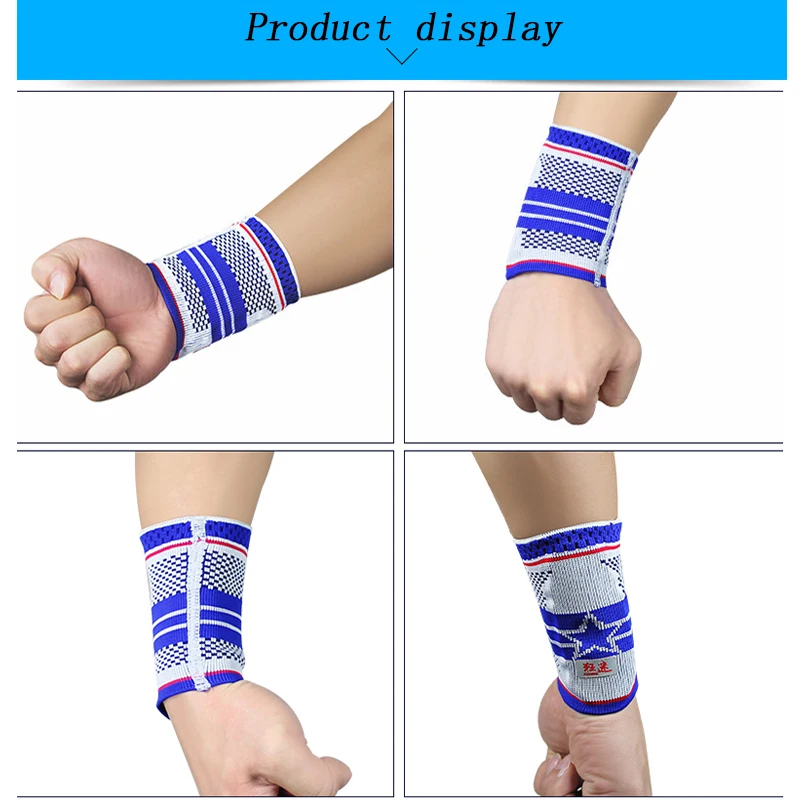 2 Шт. Kuangmi Пятизвездочный Спорт Sweatband Гвардии Эластичный Дышащий Запястье