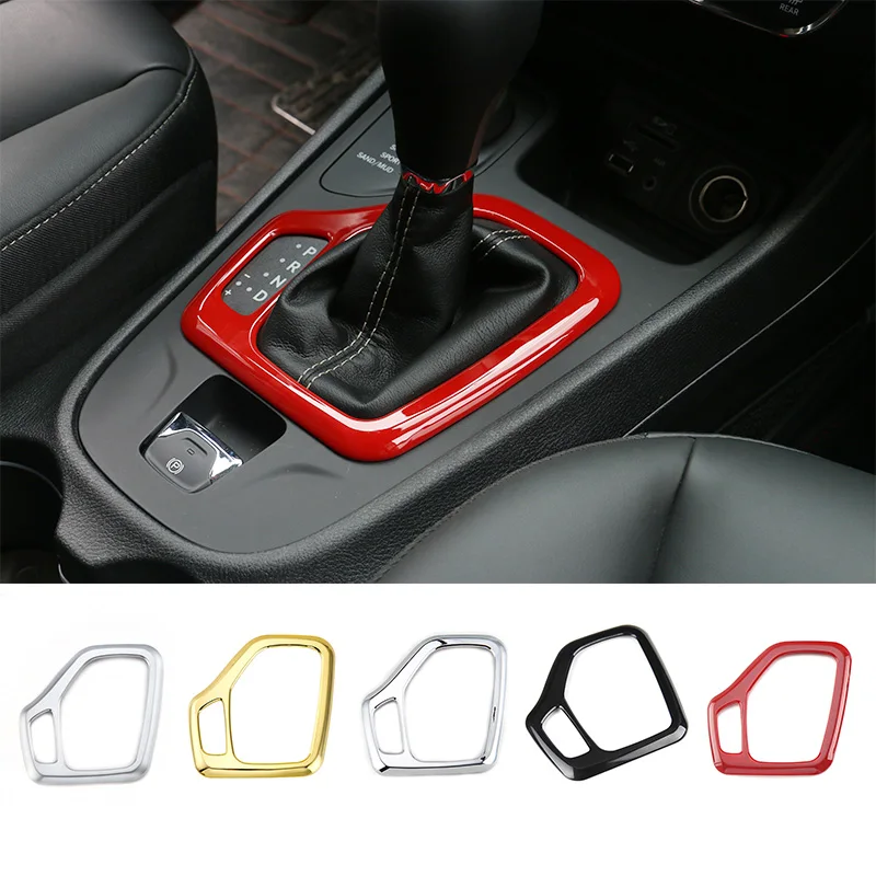 SHINEKA Car Styling ABS Gear Shift Panel Cover Frame for Jeep Cherokee 14 16 High Quality