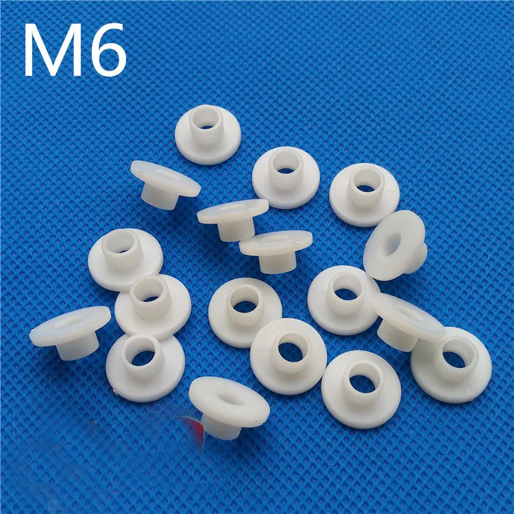 40Pcs M6 Nylon Washer step T type plastic Washer Insulated Crystal Gaskets Whitein Washers from
