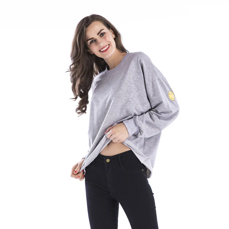 Women Sweatshirt Tracksuit Girl Letter Pattern Print Round Neck Hoodies Long Sleeve Sweatshirt Female Streetwear Large Size Tops