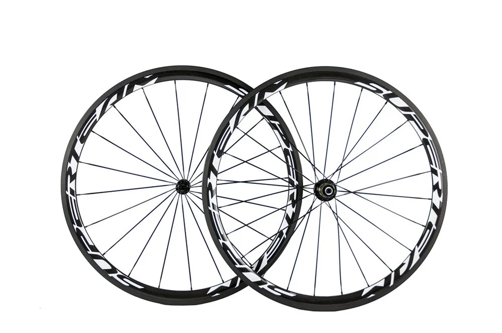 Cheap Superteam 38mm carbon clincher 700c wheelset bicycle road carbon 38mm clincher wheelset 0