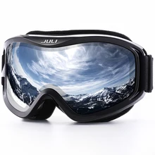 JULI Ski Goggles,Winter Snow Sports Snowboard Ski Mask with Anti-fog UV Protection Double Lens for Men Women Snowmobile Skating