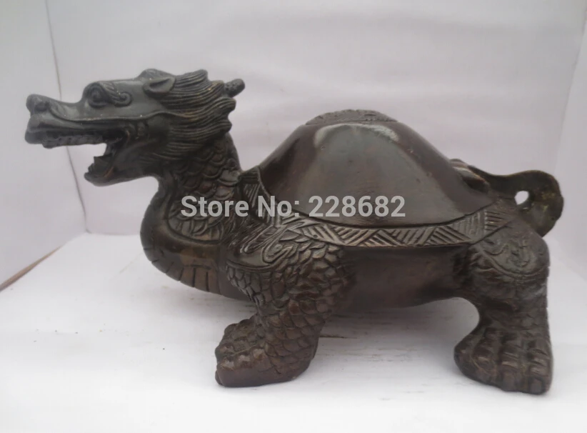 

Metal Crafts Home Decoration Craft Chinese copper/bronze carved birthday Dragon turtle sculpture/turtle Statue