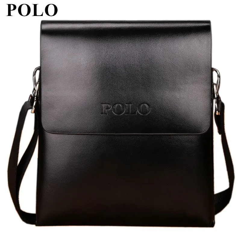 

New Arrived designer's men's messenger bag fashion polo leather shoulder bag brand crossbody bag men business bag Free Shipping