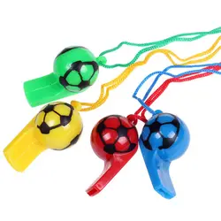 Красочные пластиковые футбольные свисток болельщики Увеселительный свисток вечерние спортивные реквизит игрушка Черлидинг свисток