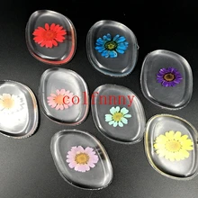 200 шт./лот силиконовый гель косметический слоеный прозрачный силиконовый безупречный спонж для пудры смешивание губок желе с сушеным цветком Maquillaje