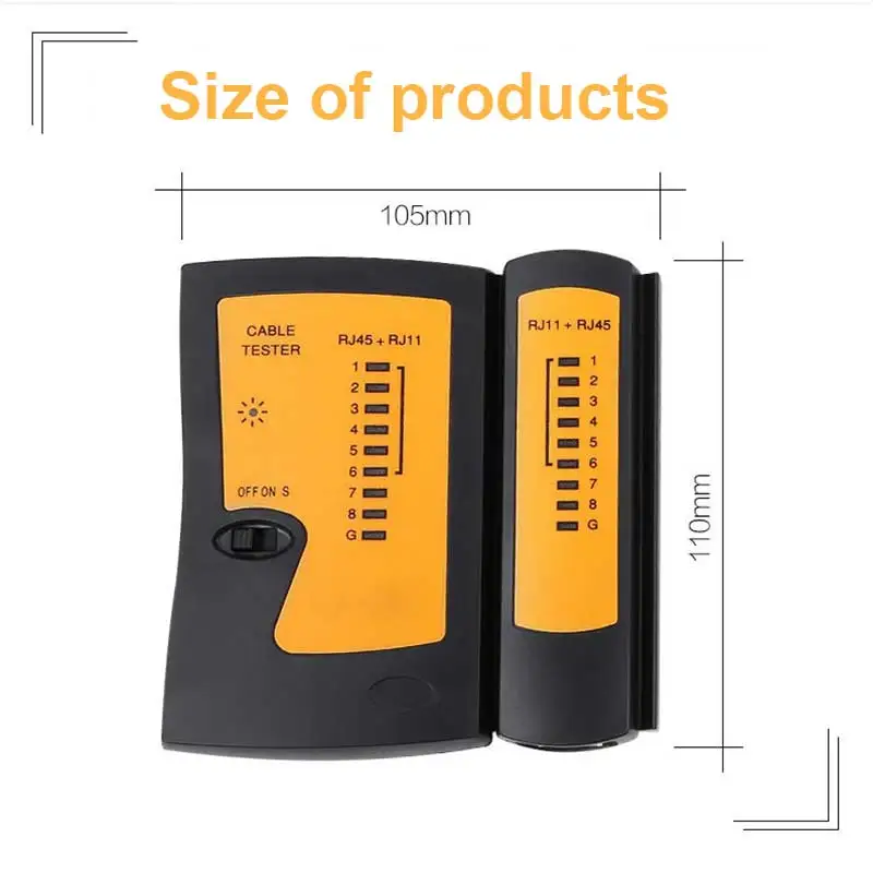 Ingelon cable tester network testing tools ethernet rj11 LAN Cable Telephone Line Tester wholesale rj45 Tracker netwerk tester