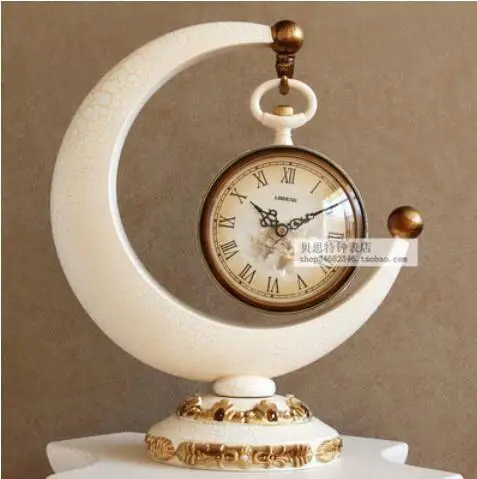 

Creative clock European style retro quiet floor decoration art