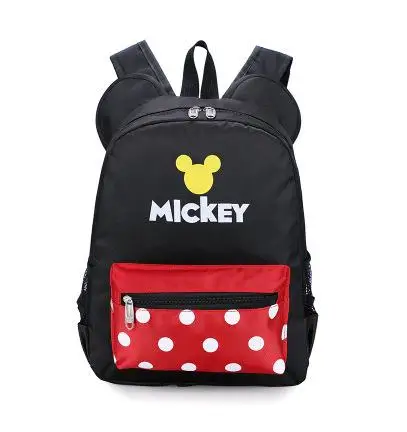 disney рюкзаки Микки мышь сумка для обувь девочек рюкзак дети Минни школьные ранцы прекрасный школьный ранец - Цвет: Красный