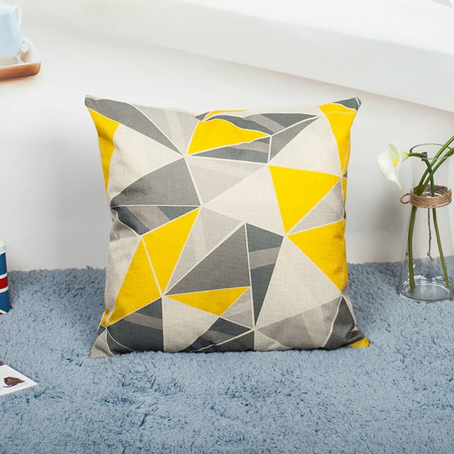 Top Quality Yellow Decorative Pillows Geometric Throw Pillows Case Mesmerizing Gray And Yellow Decorative Pillows Top Quality Yellow Decorative Pillows Geometric Throw Pillows Case Mesmerizing Gray And Yellow Decorative Pillows