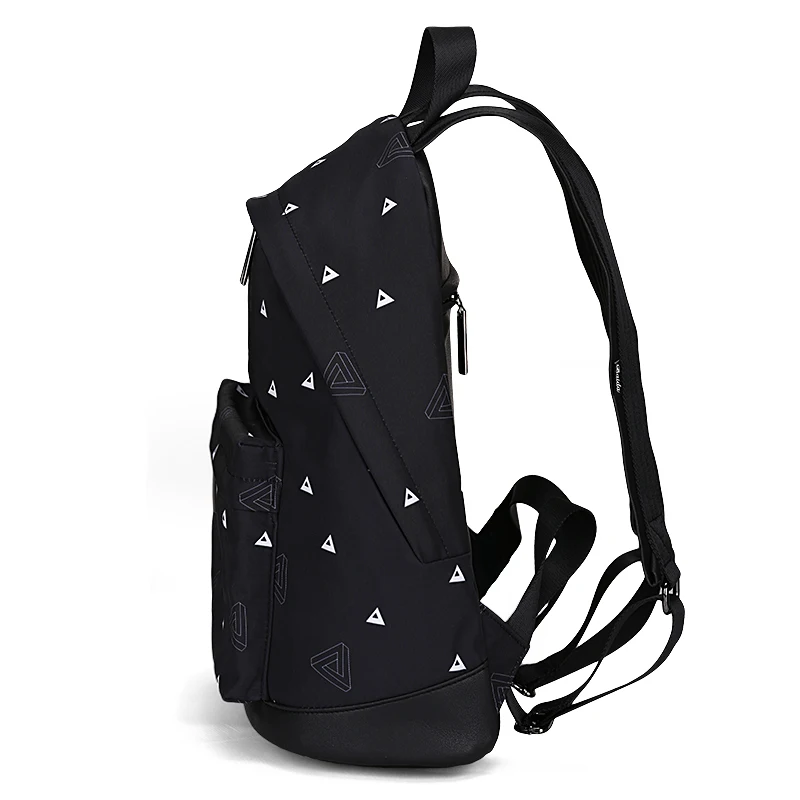 Рюкзак BAIDA Женский черный с треугольным принтом|backpack bag|fashion backpacks bagsbackpack female |