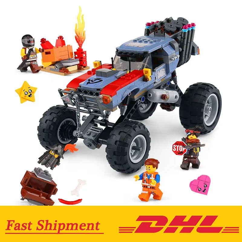 

The Movie Series 45008 Emmet & Lucy's Escape Buggy Compatible with Legoing 70829 Model Blocks Bricks Toys