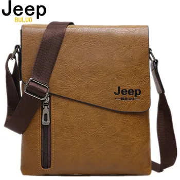 

BULUO JEEP 2017 New Style Male Tote Bag High Quality Pu Leather Messenger Bags For Men Fashion Crossbody Travel Bags Hobos 1502