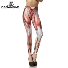 NADANBAO Новое поступление 3D цифровые модные уникальные красные леггинсы, женские леггинсы с принтом
