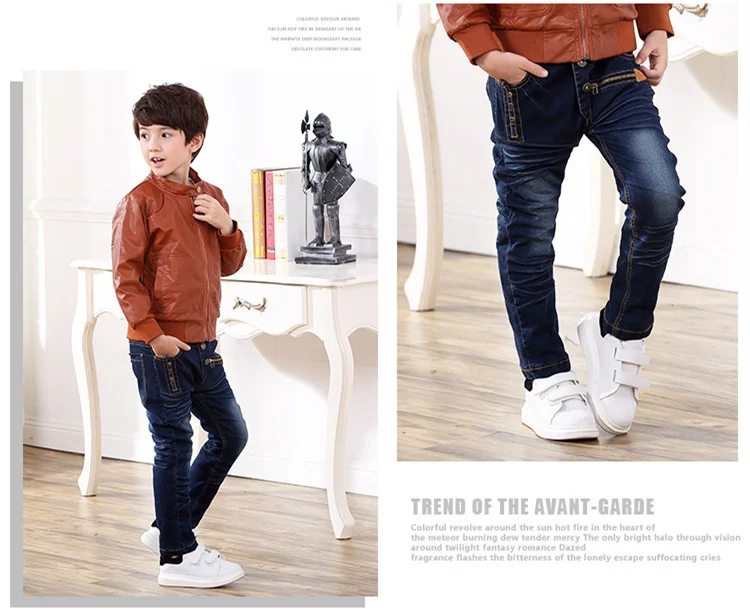 3-10 y child winter pants for boys jeans kid denim pants spring autumn boy clothes children elastic jeans warm trousers 10 years (11)