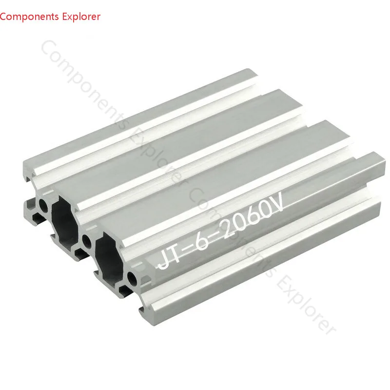 

Arbitrary Cutting 1000mm 2060 V-slot Aluminum Extrusion Profile,Silvery Color.