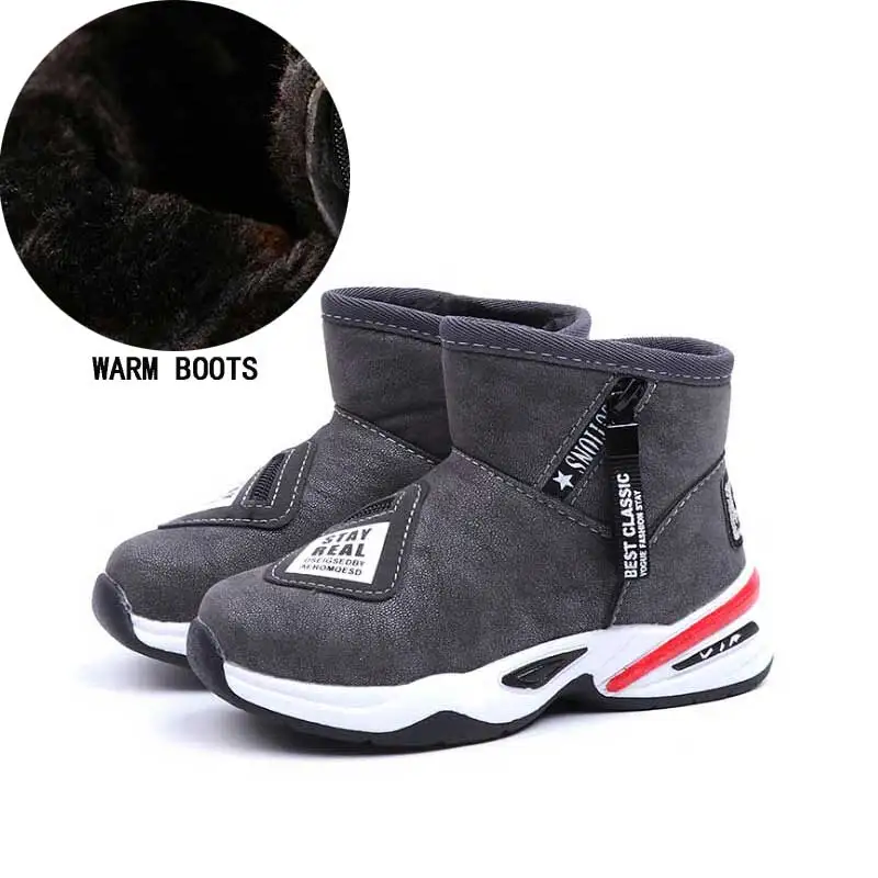 

Winter Children Ankle Boots Chaussure Kids Martin Boot Child Fashion Zip Design Warm Shoe Boys Girls Boots Footwear 2018 #13