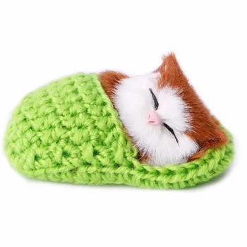 

HBB Cute Simulation Sounding Shoe Kittens Cats Plush Toys Doll Kids