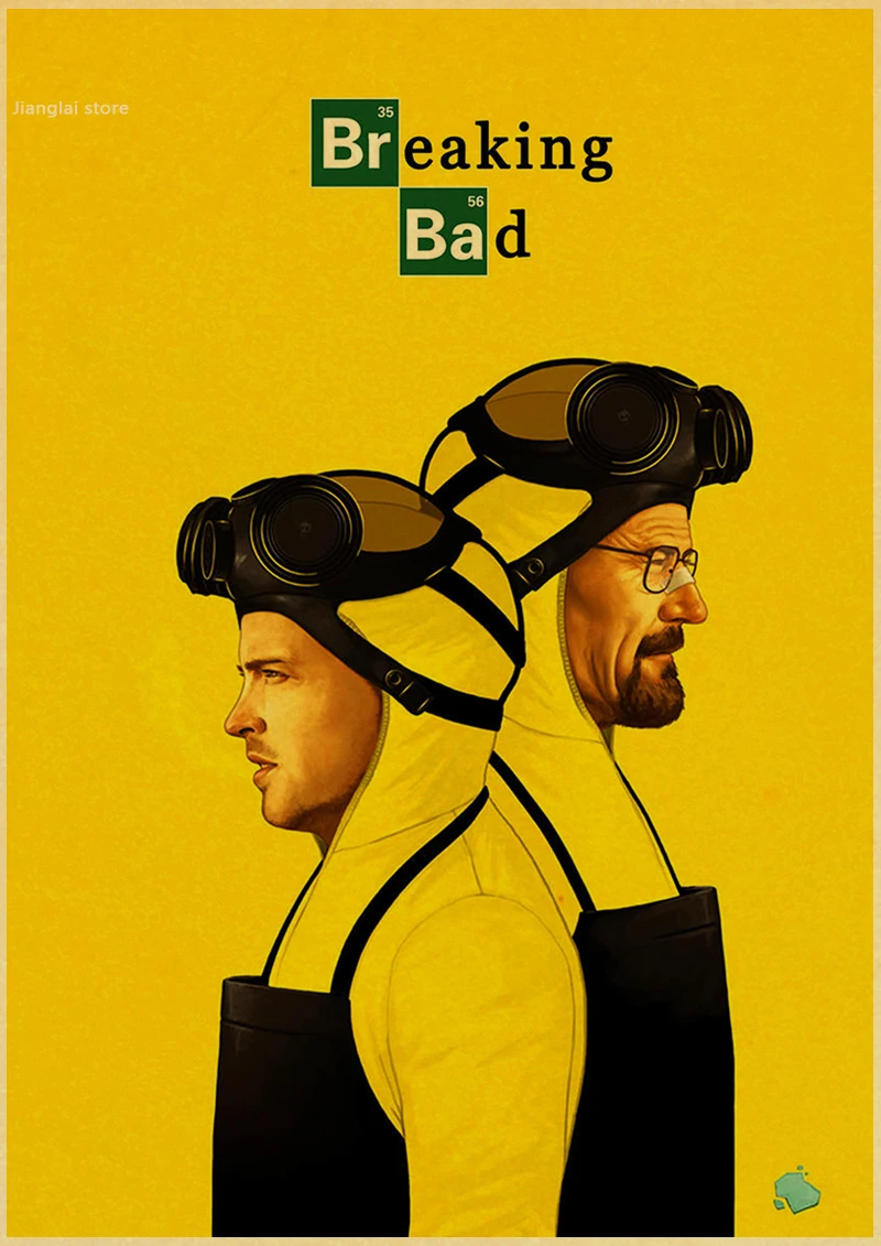 Breaking Bad Vintage Poster - Classic American Drama Retro Kraft Paper Wall Decor for Bar, Pub, and Home image 2