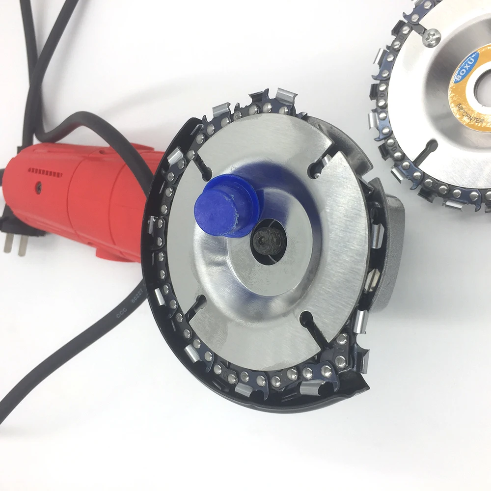 

4 Inch 22 Tooth Fine Cut Grinder Carving Disc Chain Suitable for 100, 5/8" Center Hole Angle Grinder