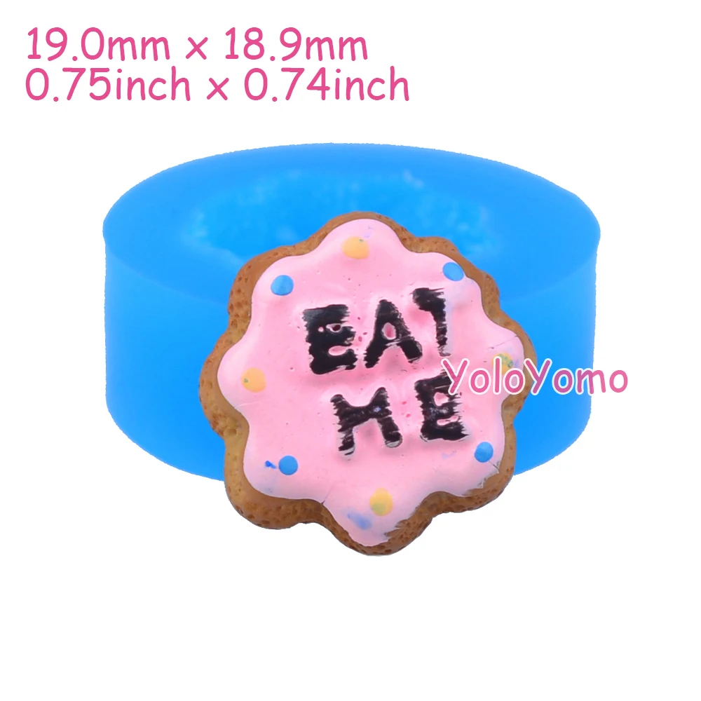 Q064YL 19 мм силиконовая форма для печенья EAT ME топпера кексов десерта помады выпечки