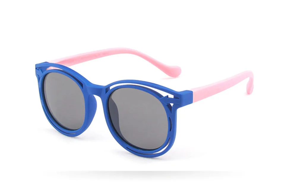 Iboode Мягкие силиконовые дети солнцезащитные очки мальчики девочки UV400 оттенков TAC TR90 гибкие безопасная оправа детские солнцезащитные очки круглые очки