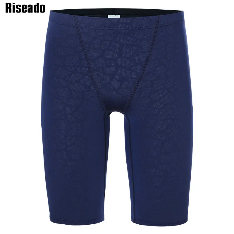 

Riseado 2019 Men's Swimwear Water Repellent Swimwear Long Competition Swimsuits Mens Swim Trunks Shorts Swimming Suits