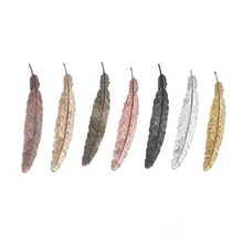 Креативный серебряный золотой цвет металлическая Закладка-перо Китайский стиль винтажный маркер милый, симпатичный книга школьные маркеры