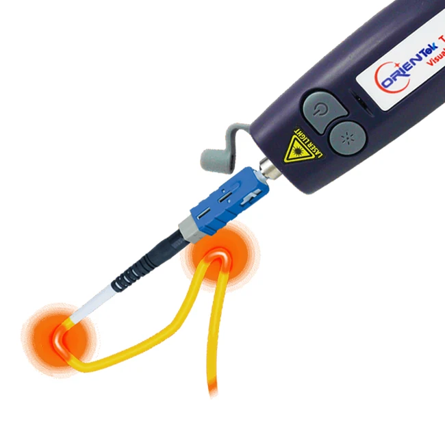 

Orientek T10 Fiber Optic Cable Tester 10mw Red Laser Light 10-12KM Pen Type