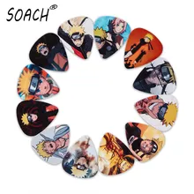 SOACH, 10 Uds., 3 tipos de púas de guitarra nueva, bajo, anime japonés Uzumaki Naruto, imágenes, accesorios de guitarra impresos de calidad