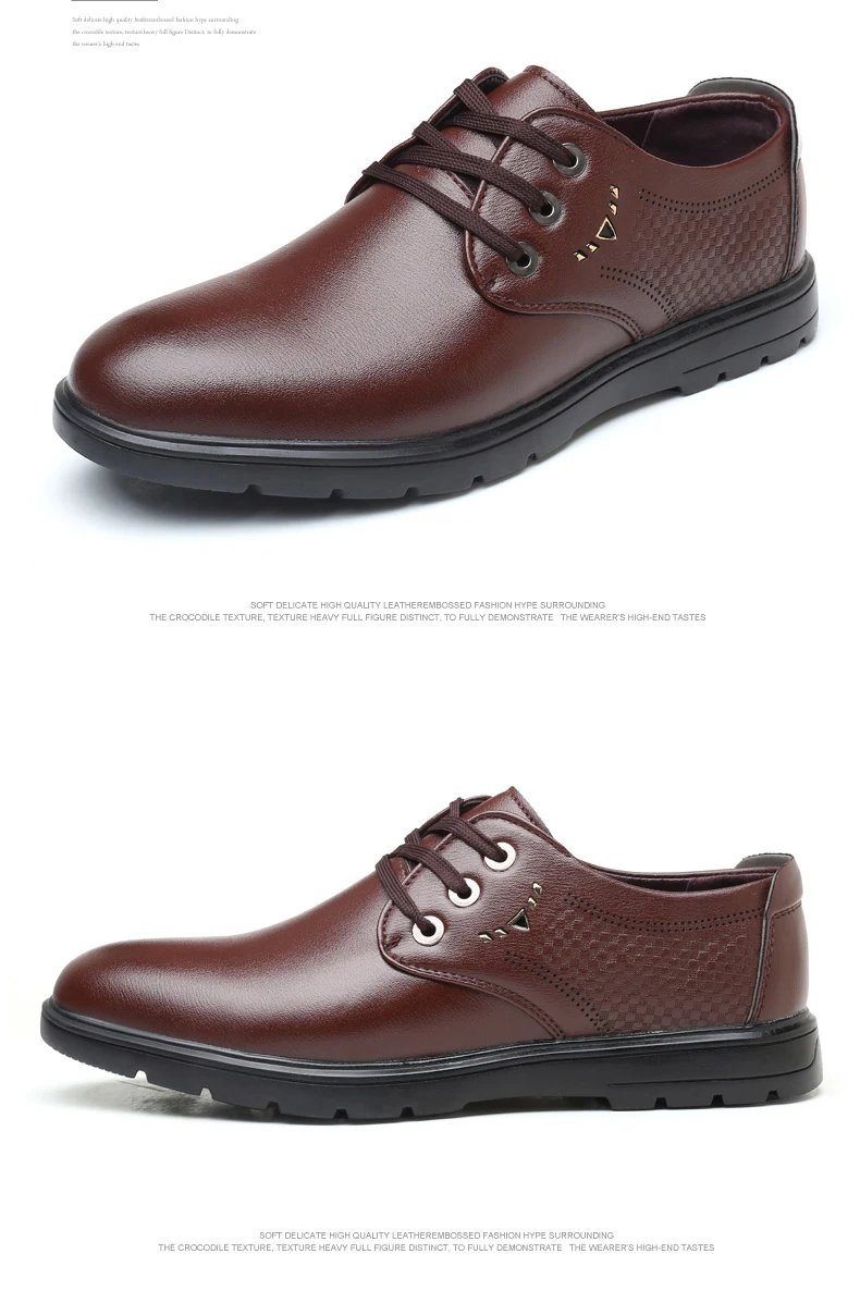 Мужские классические туфли из искусственной кожи на плоской подошве; деловые туфли на шнуровке с острым носком; цвет черный, коричневый; Hombre mocassin homme