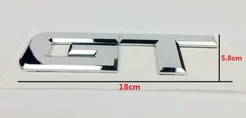 Free shipping 3D GT Auto Boot Trunk Emblem Sticker Car Tail Boot Trunk Badge stickers Fits For Ford Mustang