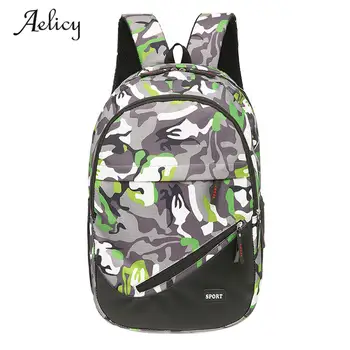 

Aelicy Camouflage Nylon Backpack Women Leisure Travel Laptop Backpacks Men Business Teenagers Student School Bags Mochila